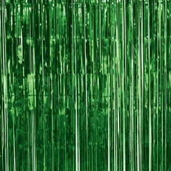Outlet Windy City Novelties Green Metallic Fringe Curtain