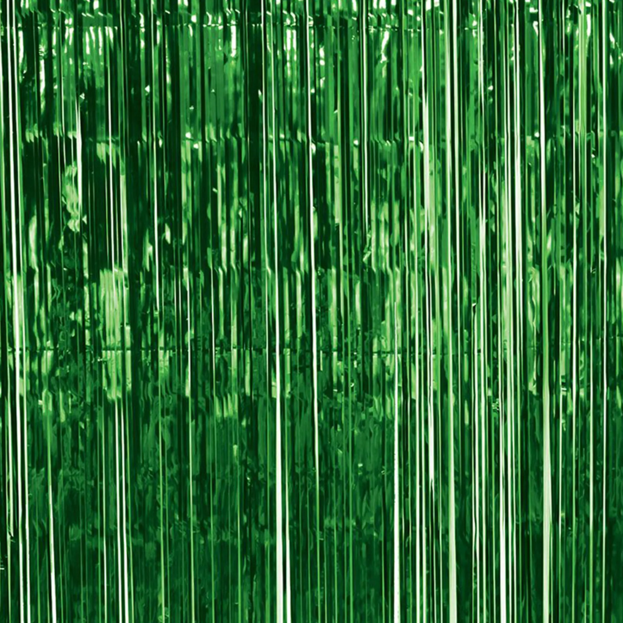 Outlet Windy City Novelties Green Metallic Fringe Curtain