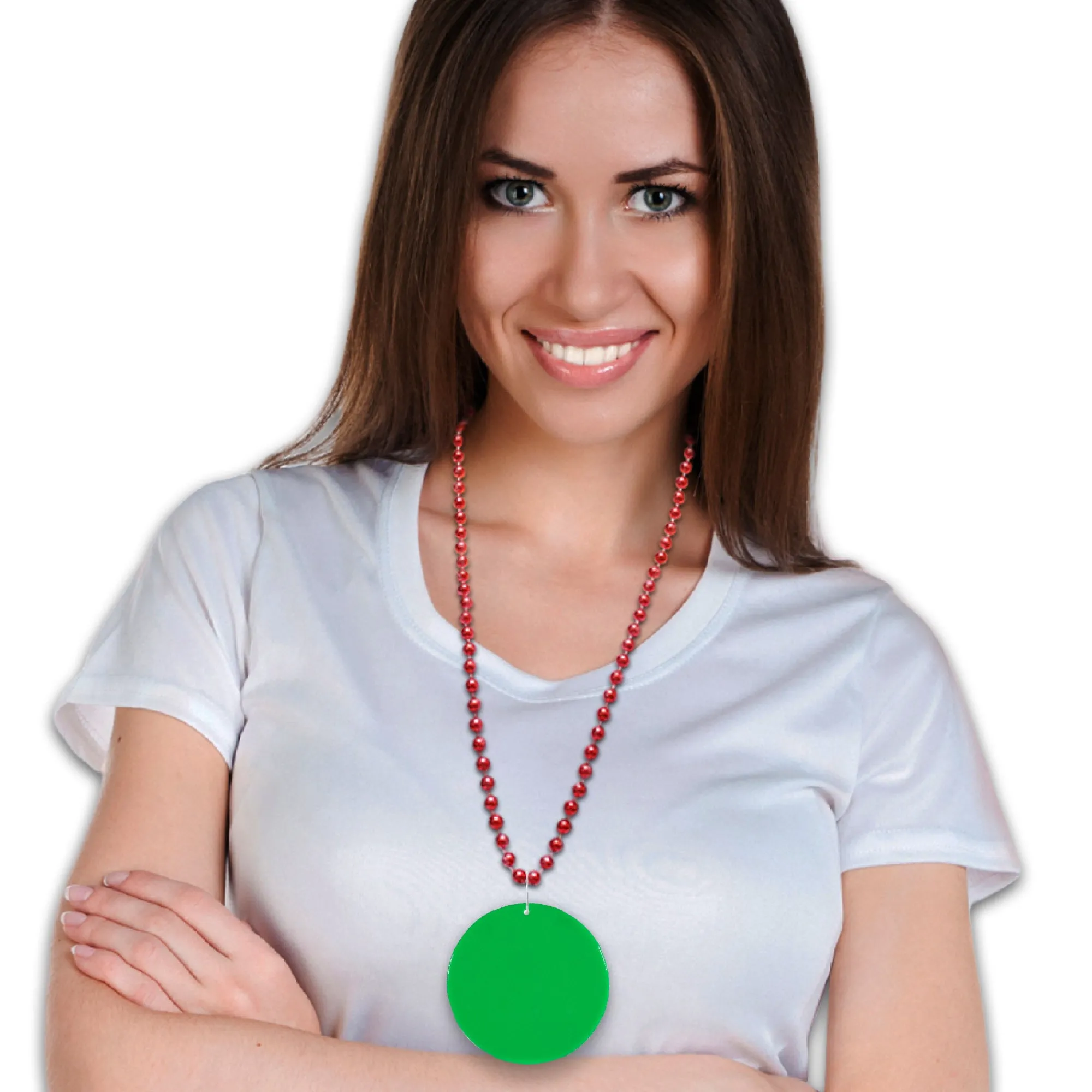 Hot Windy City Novelties Green Plastic 2 1/2" Medallion