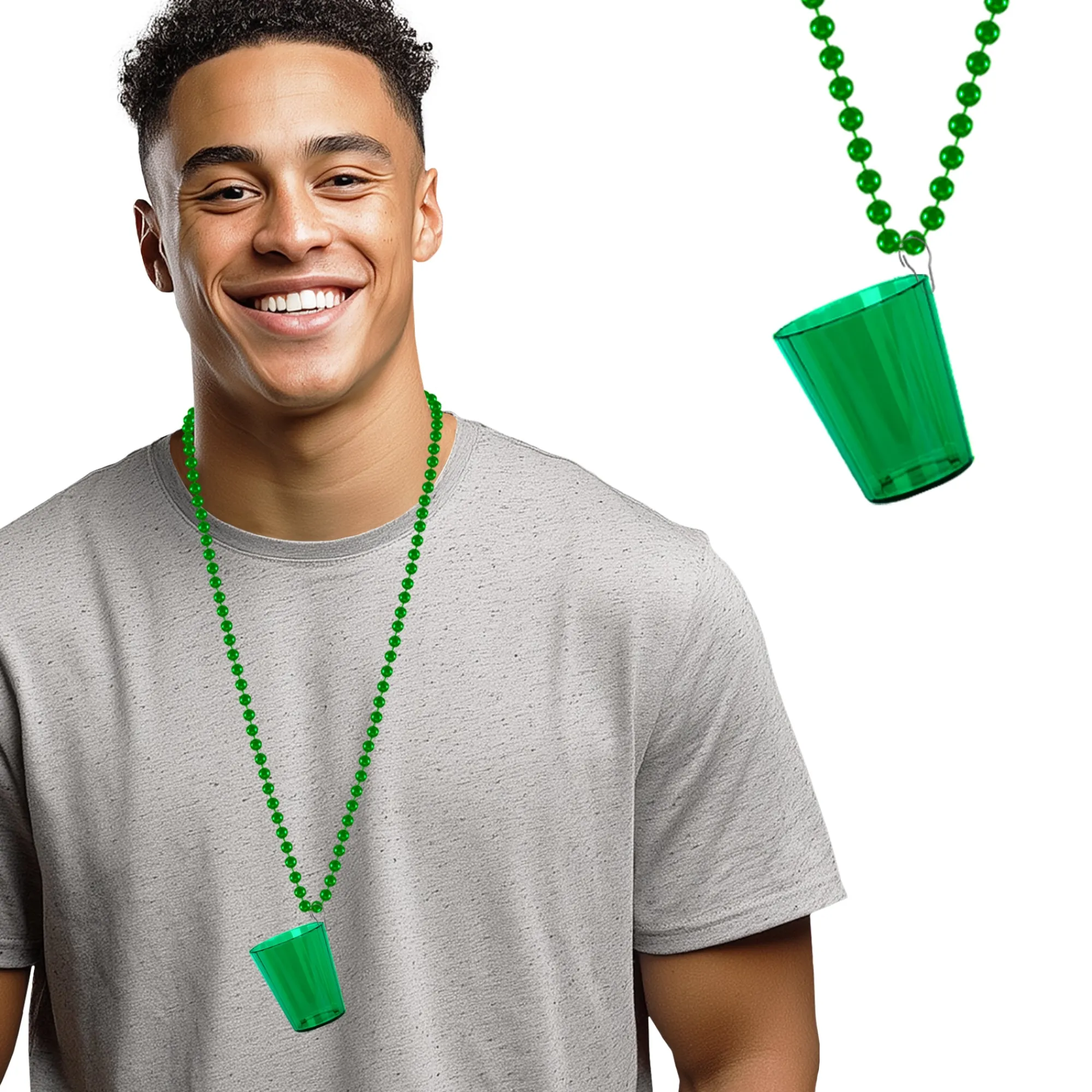 Online Windy City Novelties Green Plastic Shot Glass