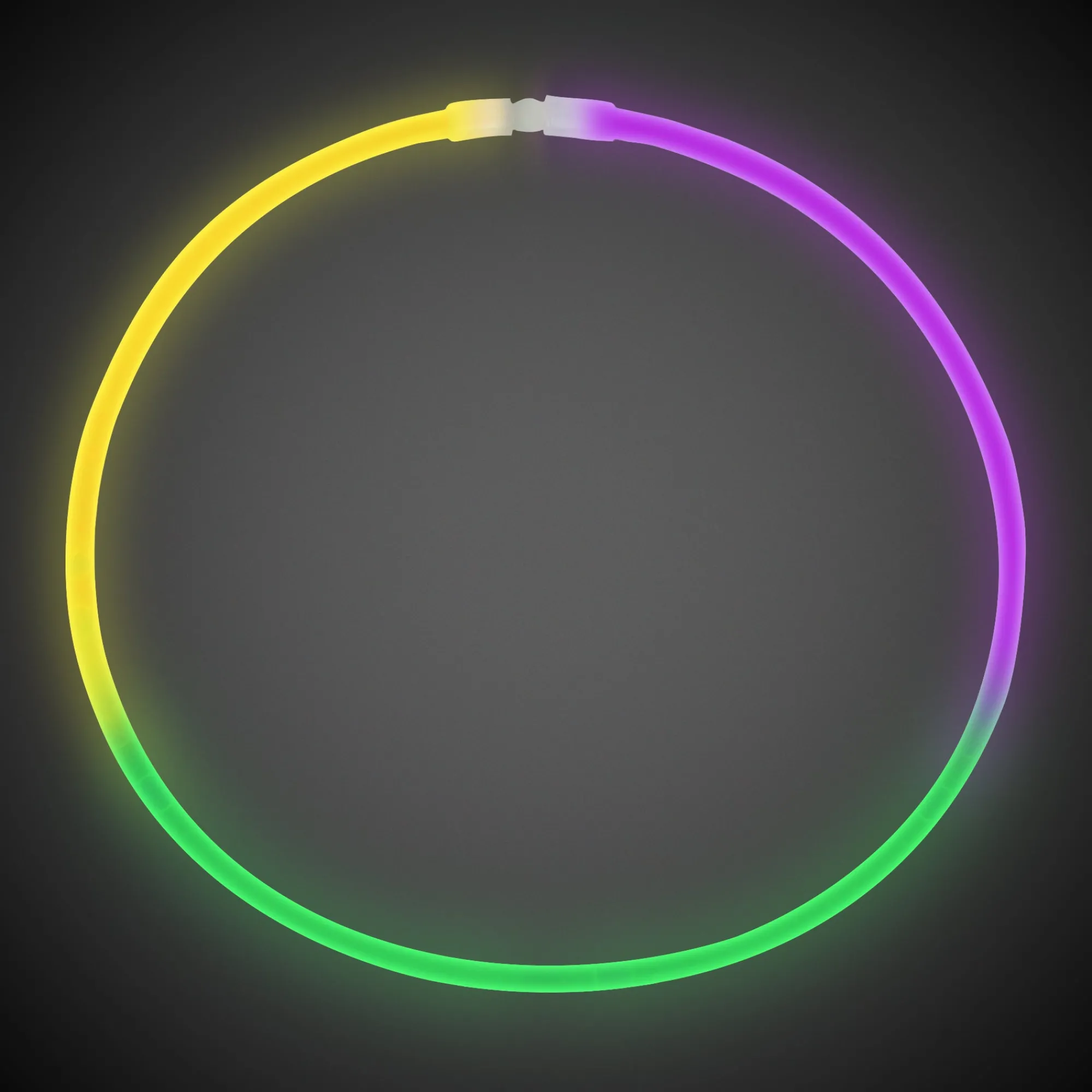 Discount Windy City Novelties Green, Purple and Yellow 22" Glow Necklaces Mardi Gras