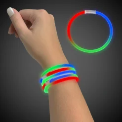 New Windy City Novelties Green, Red & Blue 9" Glow Bracelets Blue/Green/Red