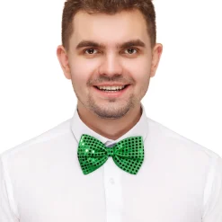 Discount Windy City Novelties Green Sequin Bow Tie
