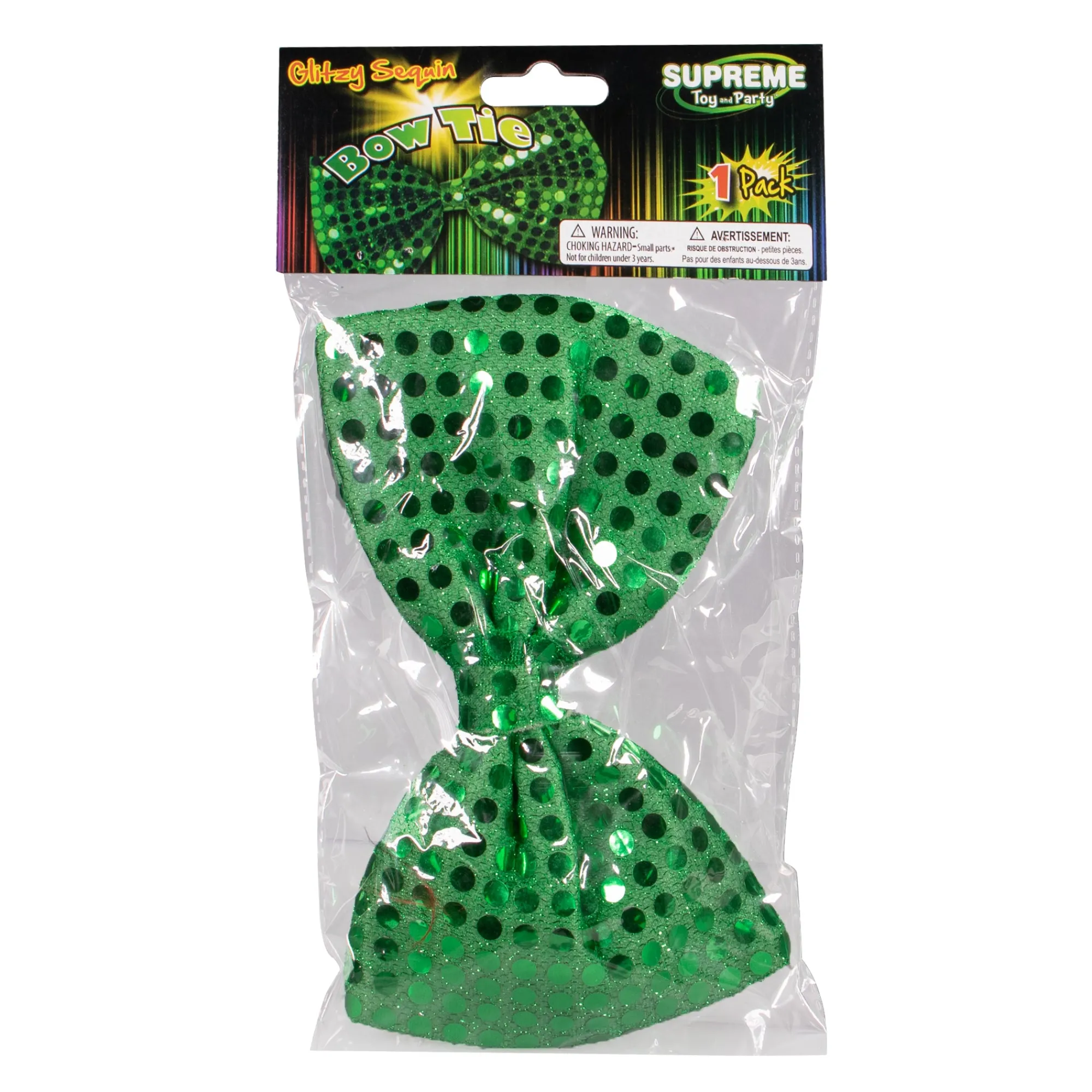 Discount Windy City Novelties Green Sequin Bow Tie