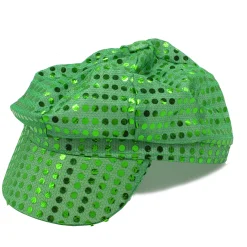 Windy City Novelties Green Sequin Newsboy Cap