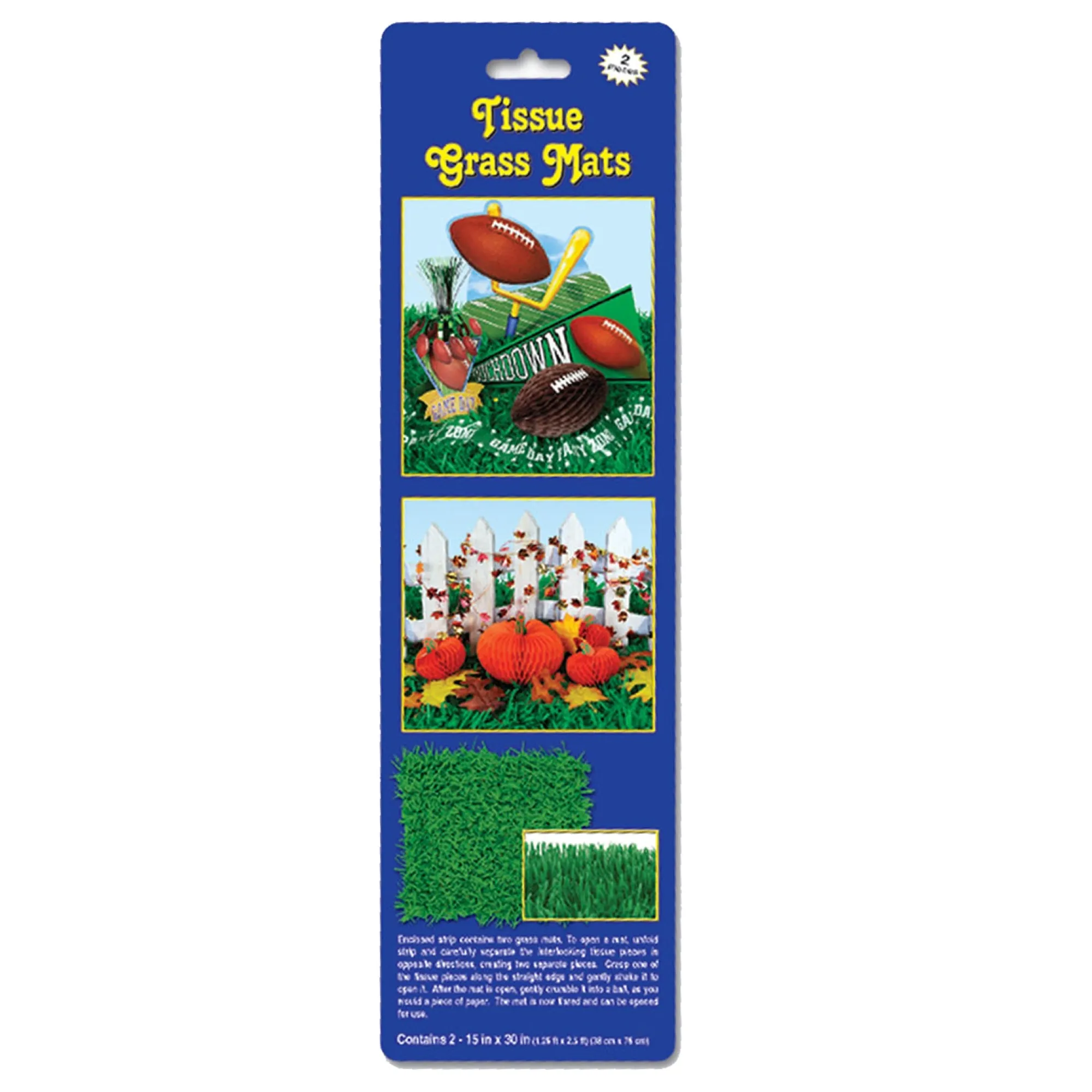 Outlet Windy City Novelties Green Tissue Grass Mats