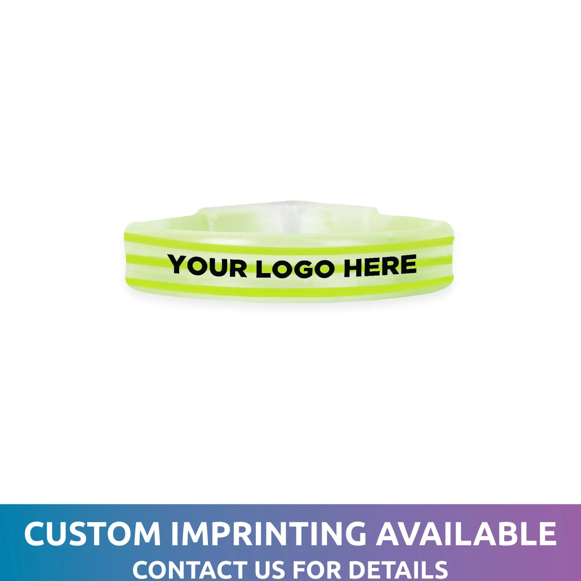 New Windy City Novelties Triple Wide 9" Glow Bracelets Green
