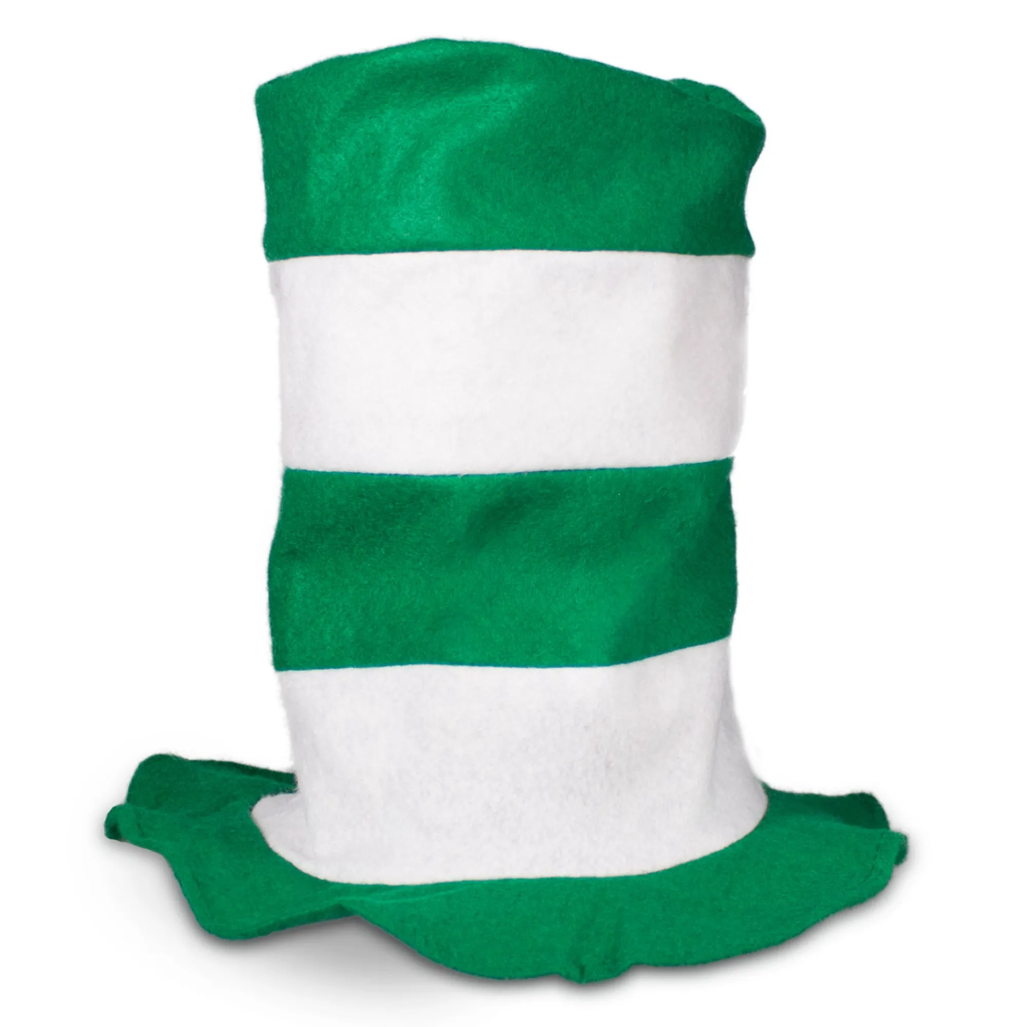 Outlet Windy City Novelties Green & White Striped Stove Pipe Hat