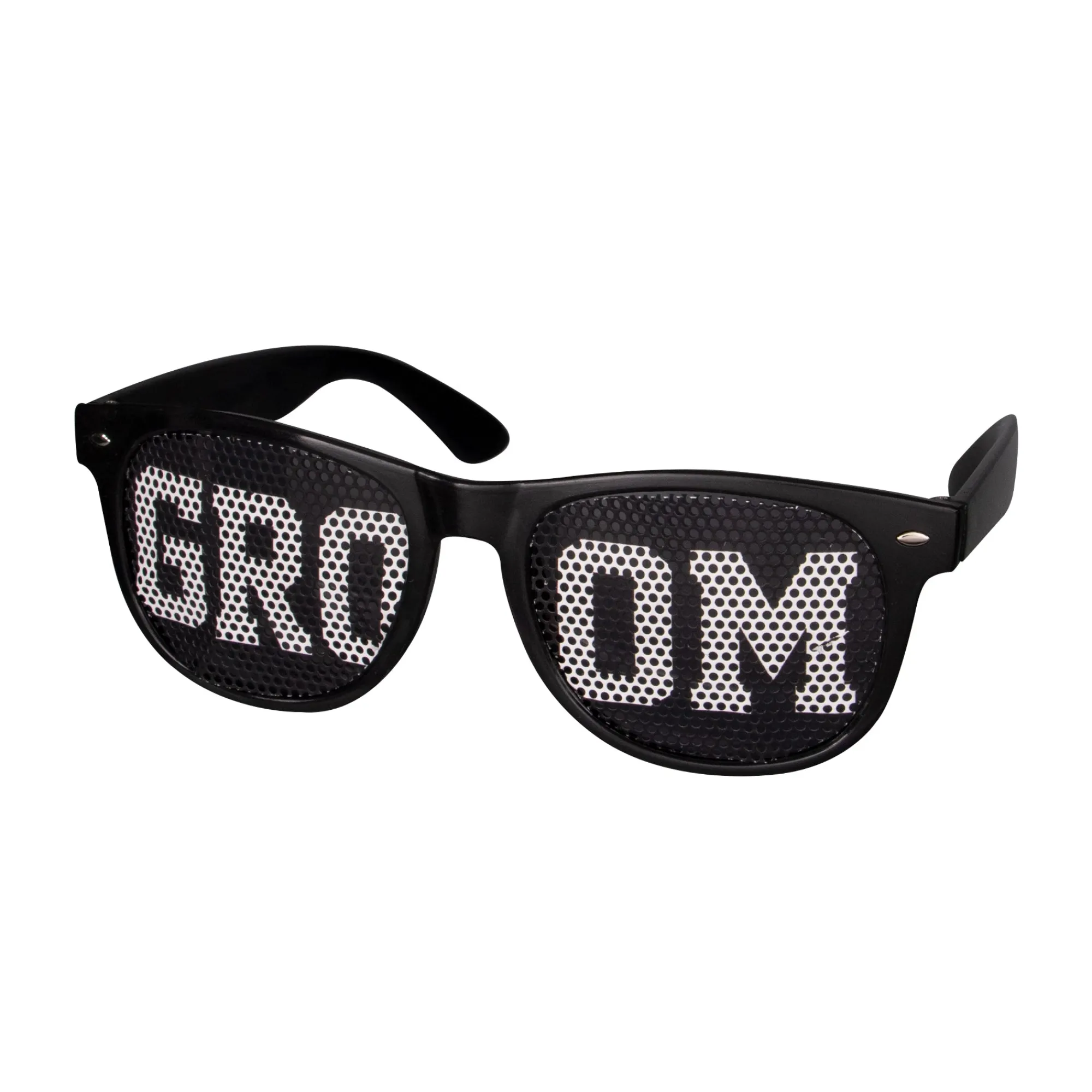 Clearance Windy City Novelties Groom Party Sunglasses Black/White