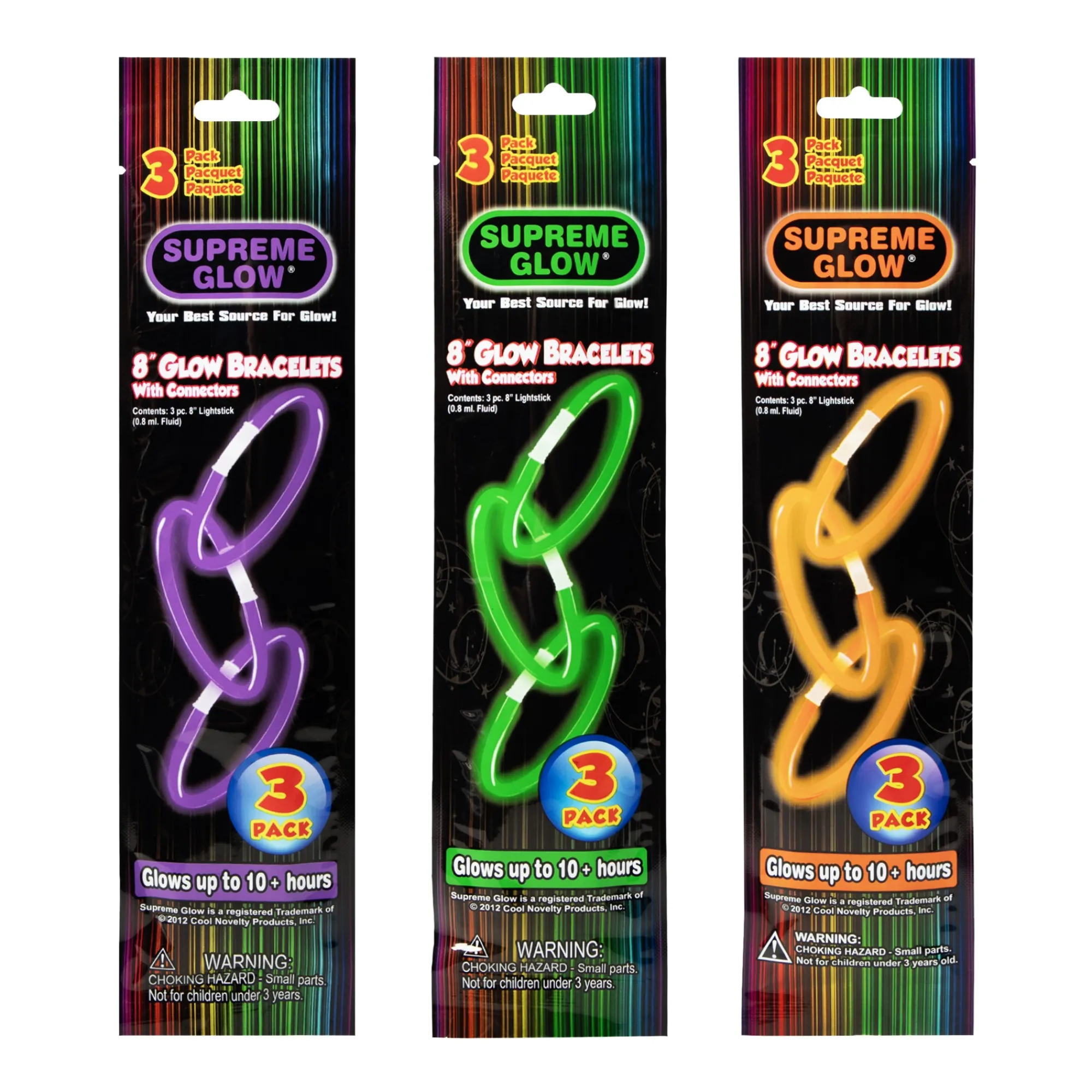 Discount Windy City Novelties Halloween Glow Bracelets Retail Counter Display