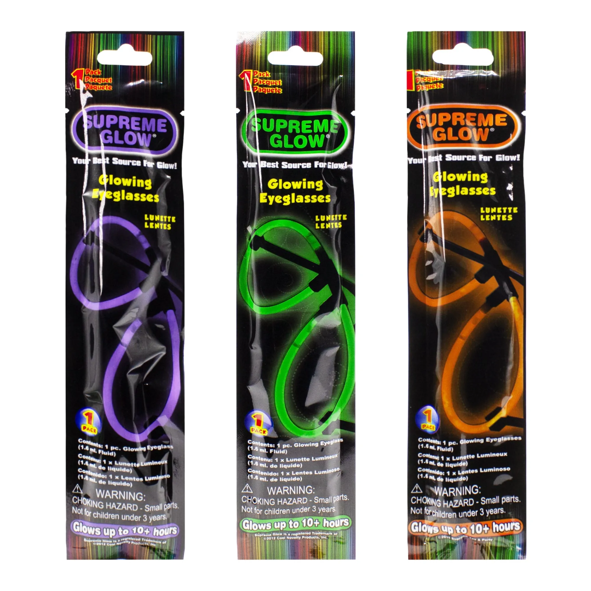 Best Windy City Novelties Halloween Glow Eyeglasses Retail Display
