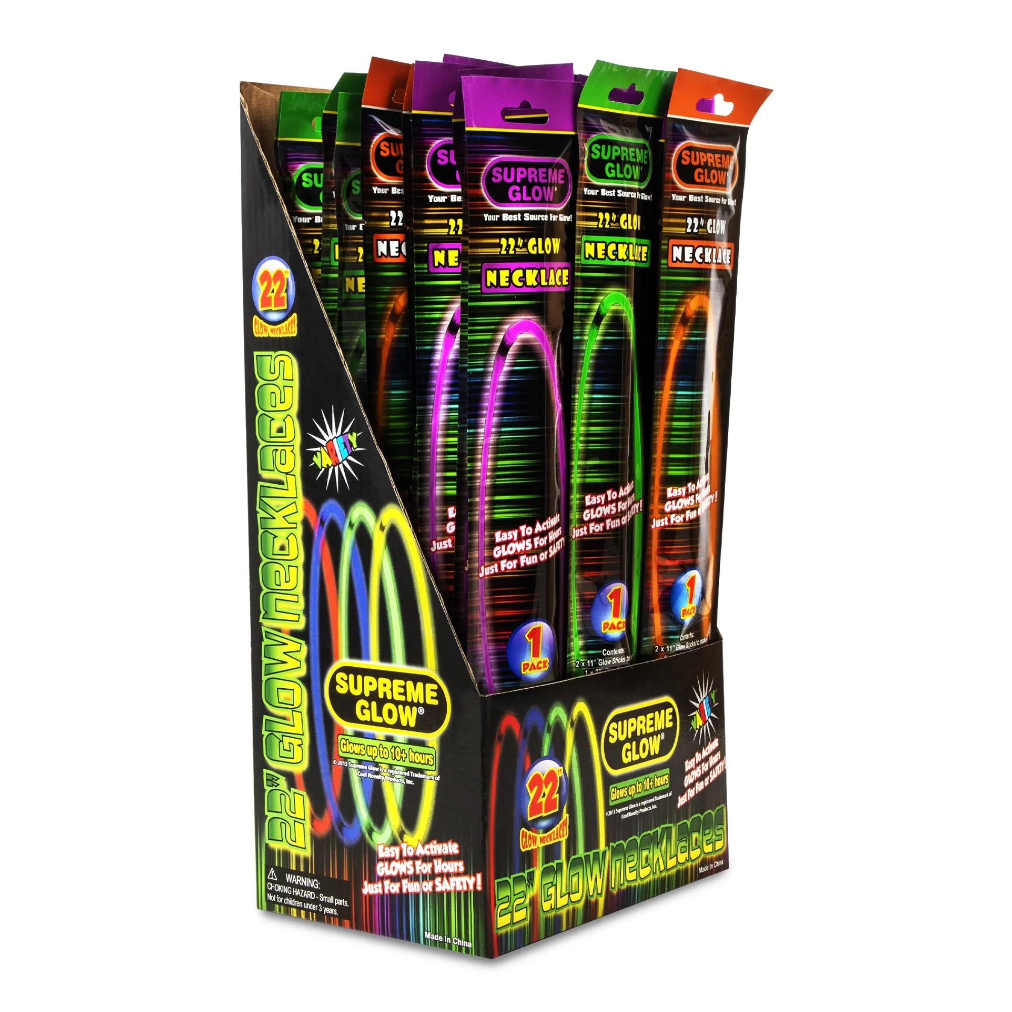 Sale Windy City Novelties Halloween Glow Necklaces Retail Counter Display