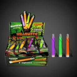 Windy City Novelties Halloween Glow 6" Sticks Retail Counter Display