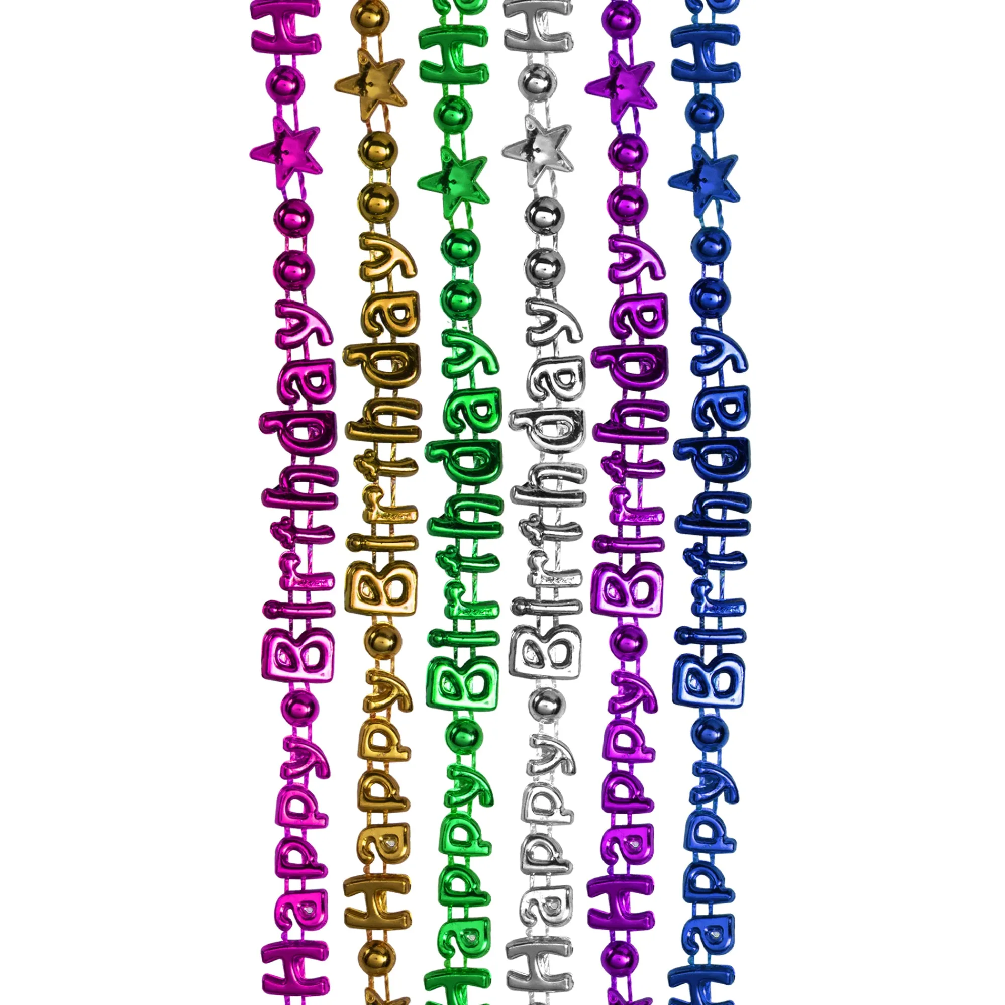 Clearance Windy City Novelties Happy Birthday Bead Necklaces