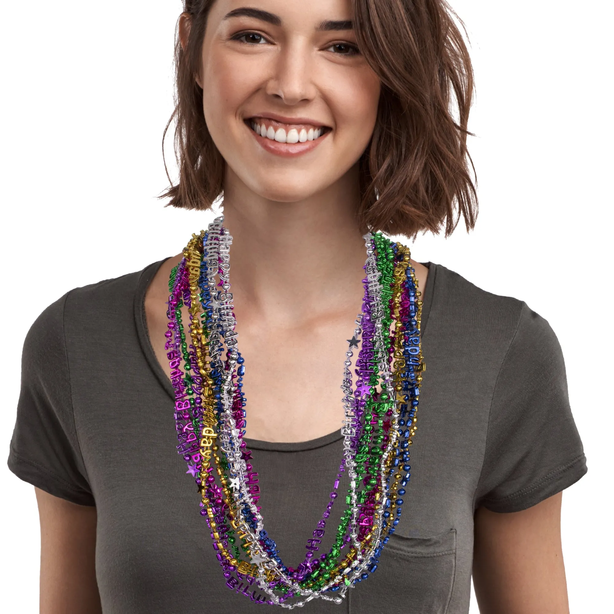 Clearance Windy City Novelties Happy Birthday Bead Necklaces