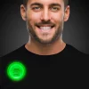 Hot Windy City Novelties Happy Birthday Green Glow Badge