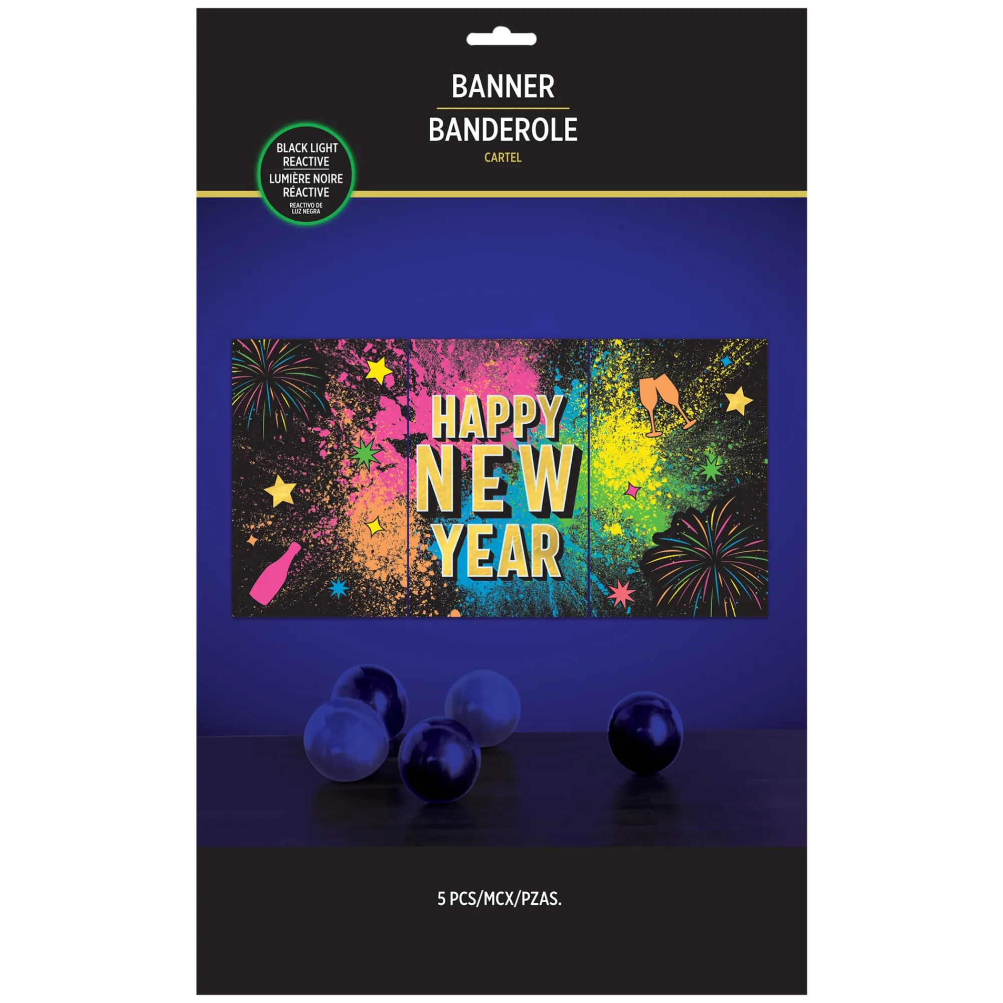 Hot Windy City Novelties Happy New Year Banner