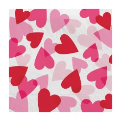 Hot Windy City Novelties Hearts All Over Lunch Napkins