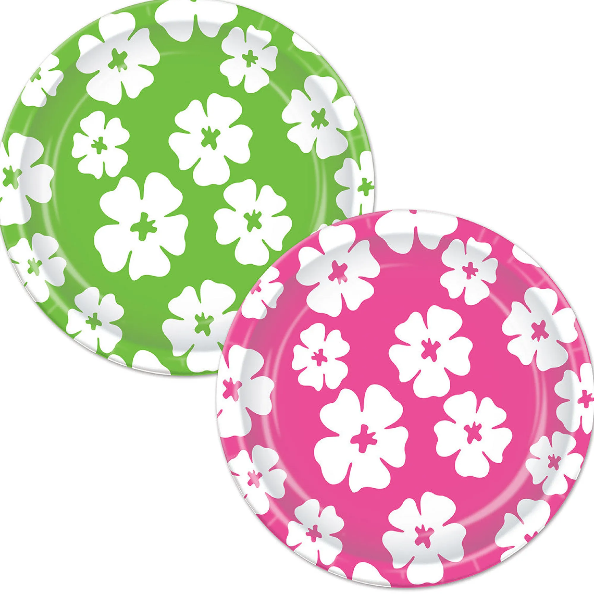 Hot Windy City Novelties Hibiscus 9" Plates