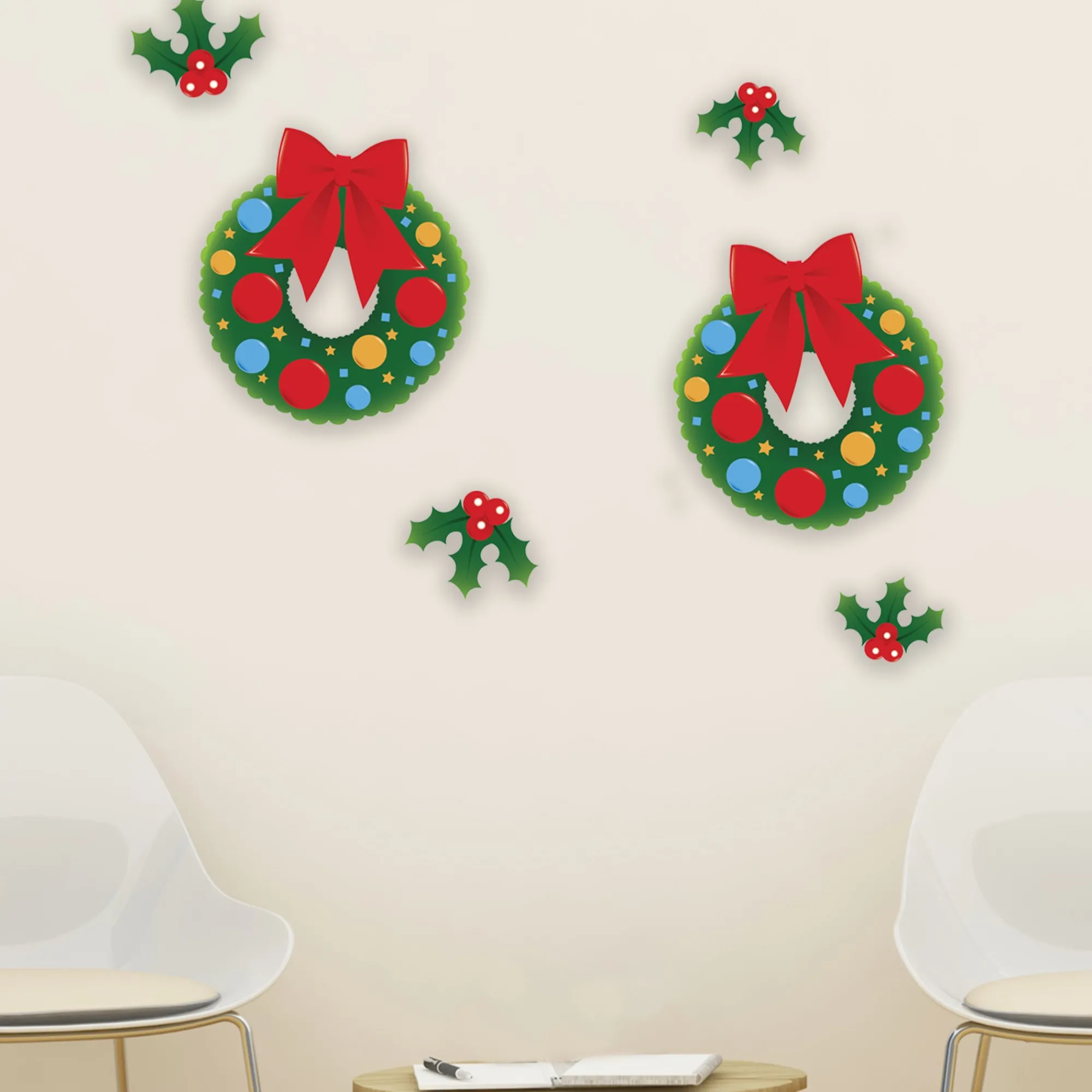 Windy City Novelties Holly & Wreath Christmas Cutouts