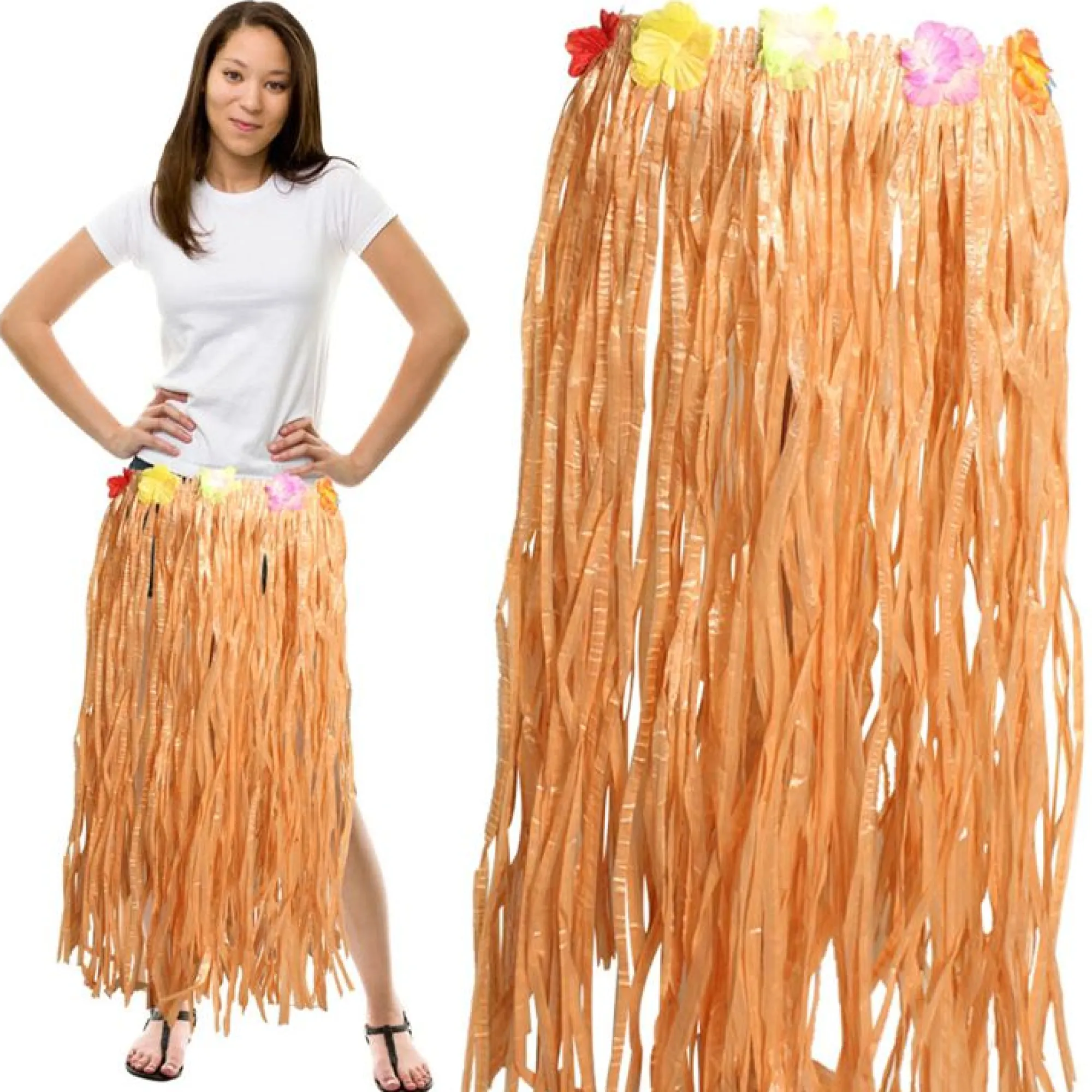 Windy City Novelties Hula Skirt With Flower Band