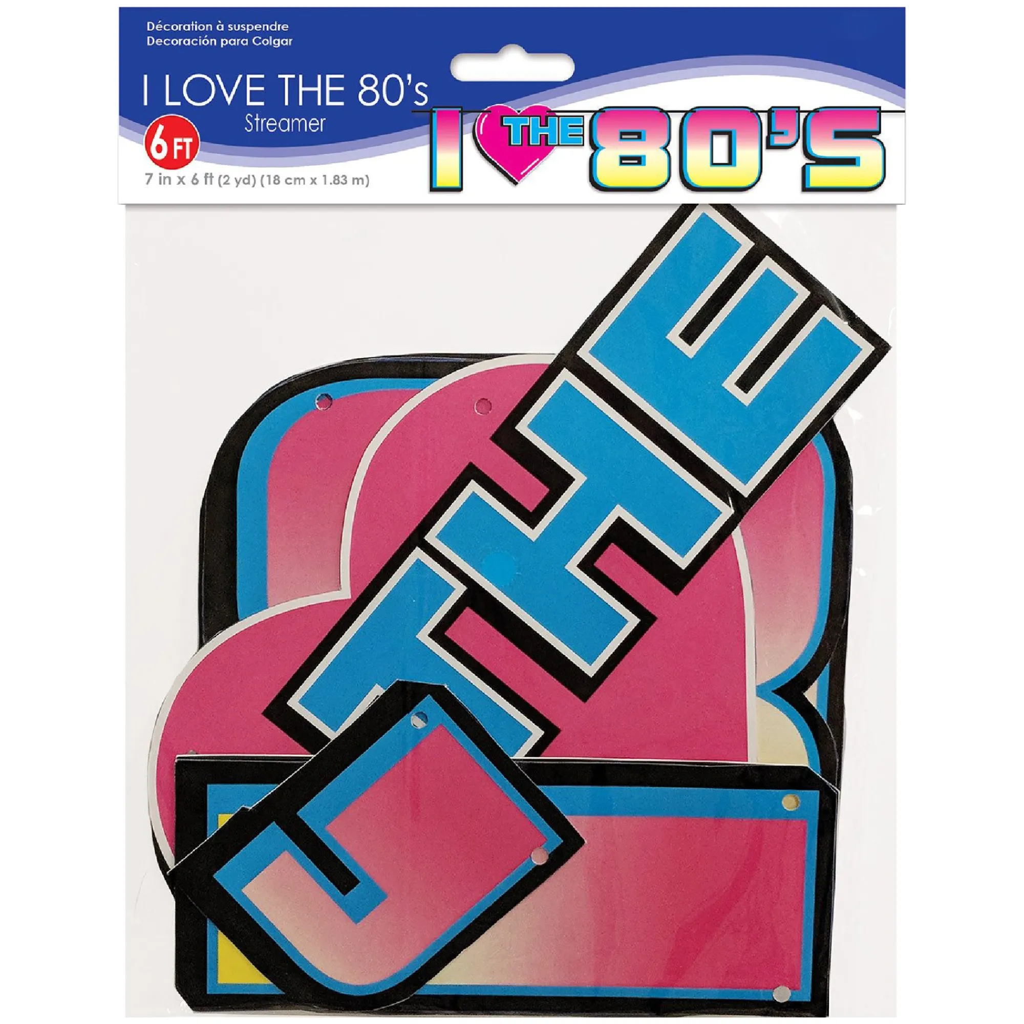Outlet Windy City Novelties I Love The 80's Streamer