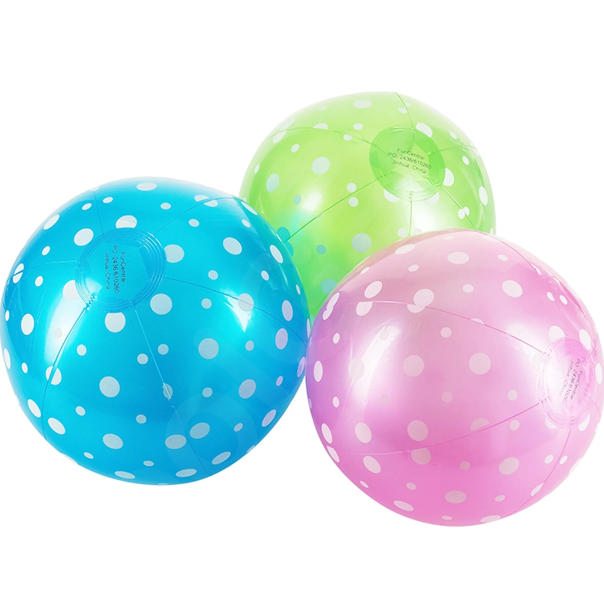 Online Windy City Novelties Inflatable 9" Polka Dot Beach Balls