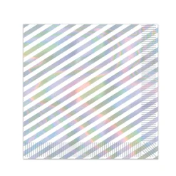 Sale Windy City Novelties Iridescent Stripes Lunch Napkins