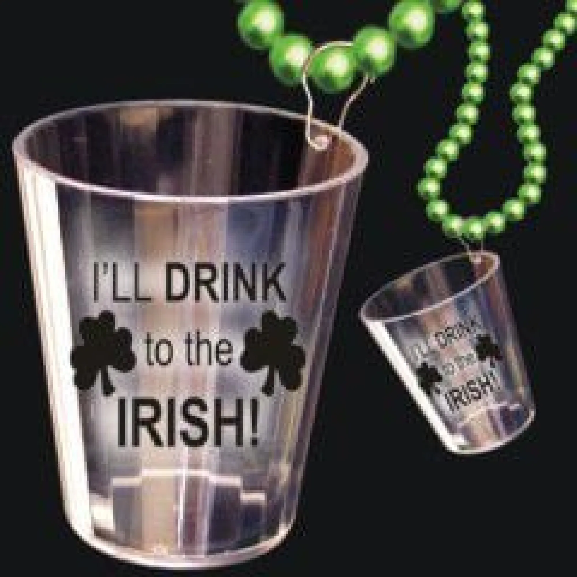 New Windy City Novelties Irish Shot Glass Bead Necklace