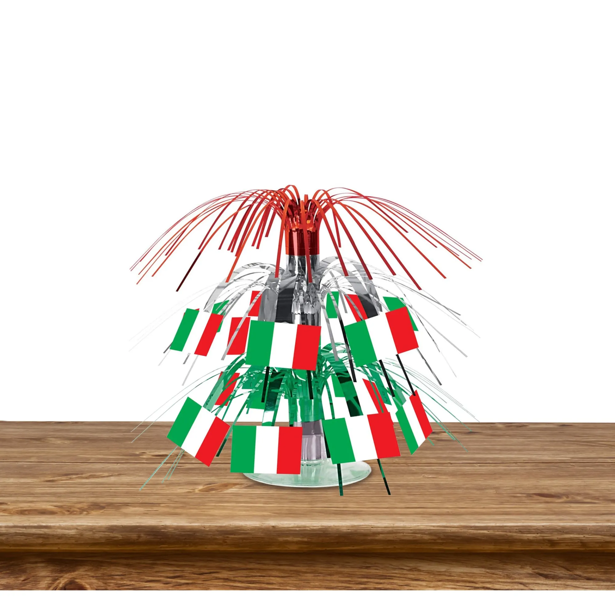New Windy City Novelties Italian Flag 7 1/2" Cascade Centerpiece