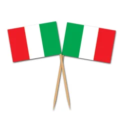 Clearance Windy City Novelties Italian Flag Garnish Picks