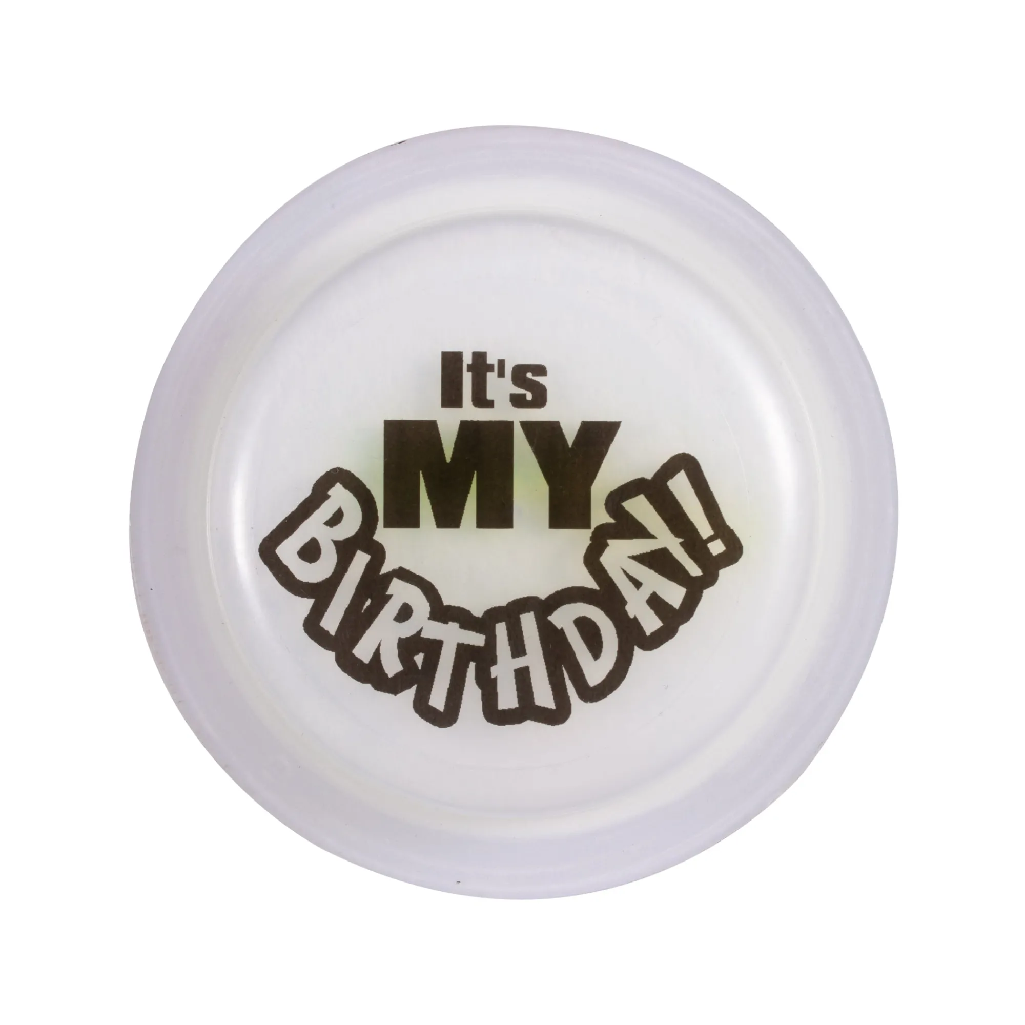 Hot Windy City Novelties It's My Birthday Green Glow Badge