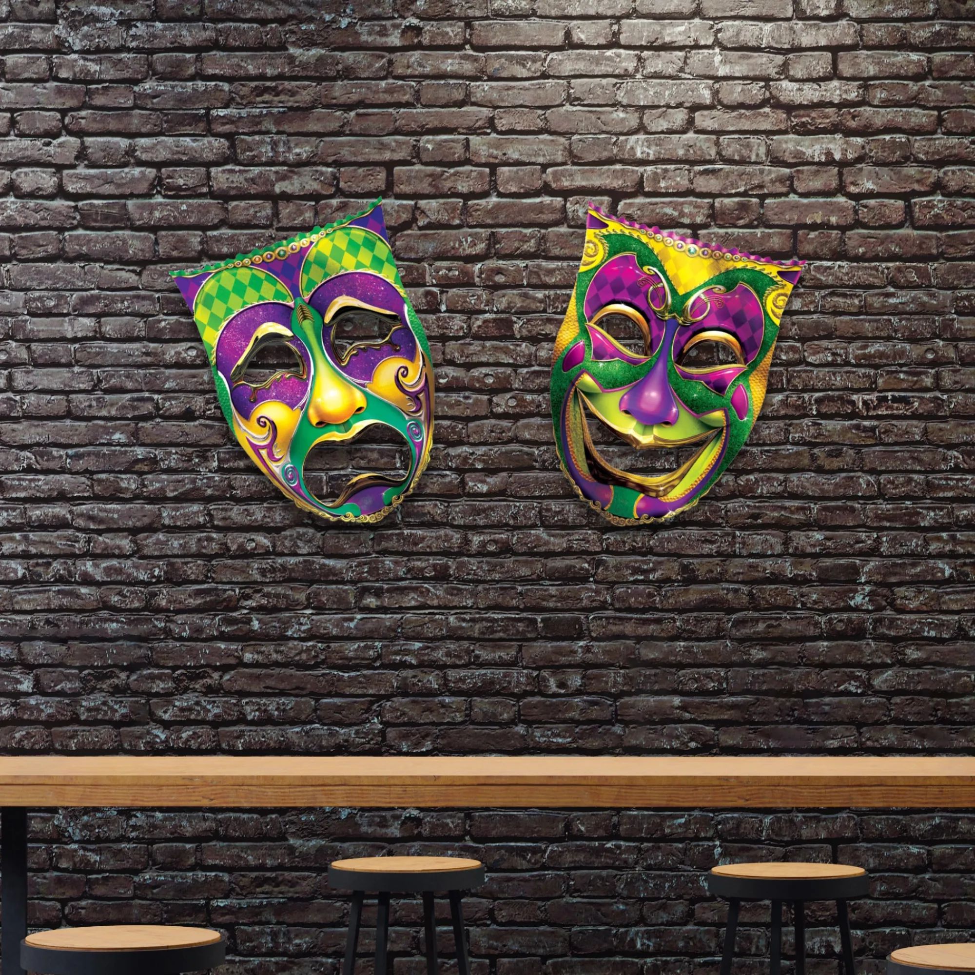 Sale Windy City Novelties Jumbo Mardi Gras Mask Cutouts