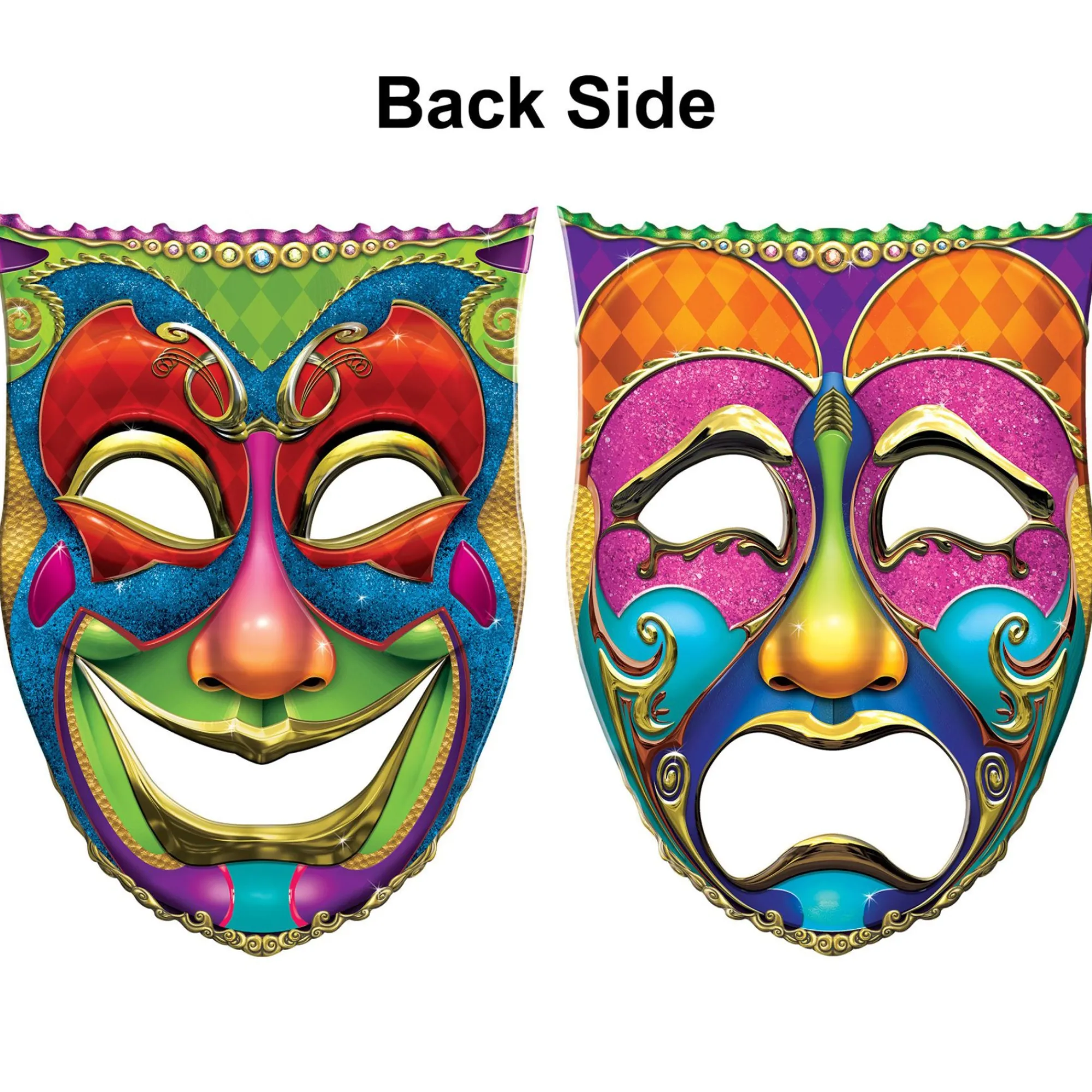 Sale Windy City Novelties Jumbo Mardi Gras Mask Cutouts