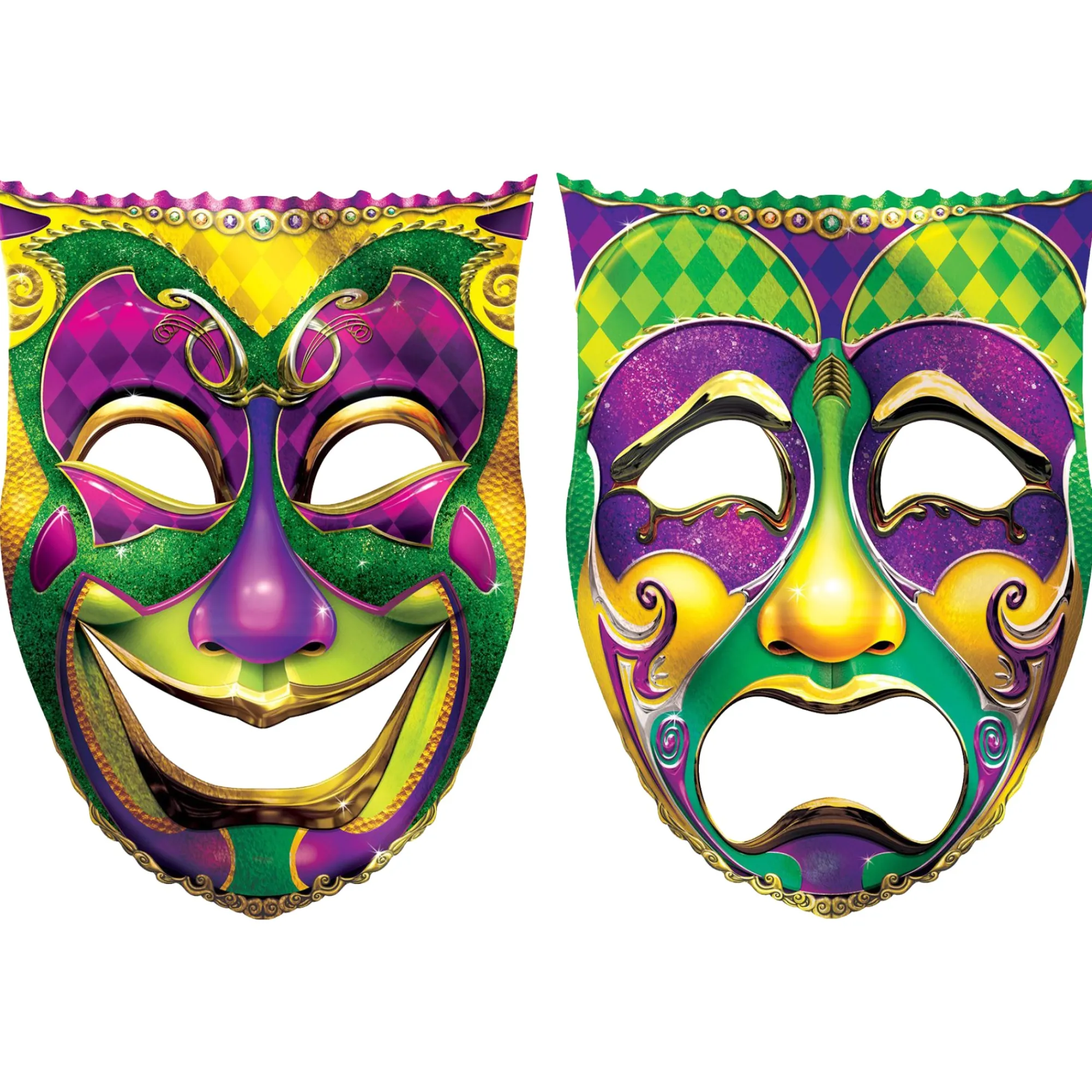 Sale Windy City Novelties Jumbo Mardi Gras Mask Cutouts