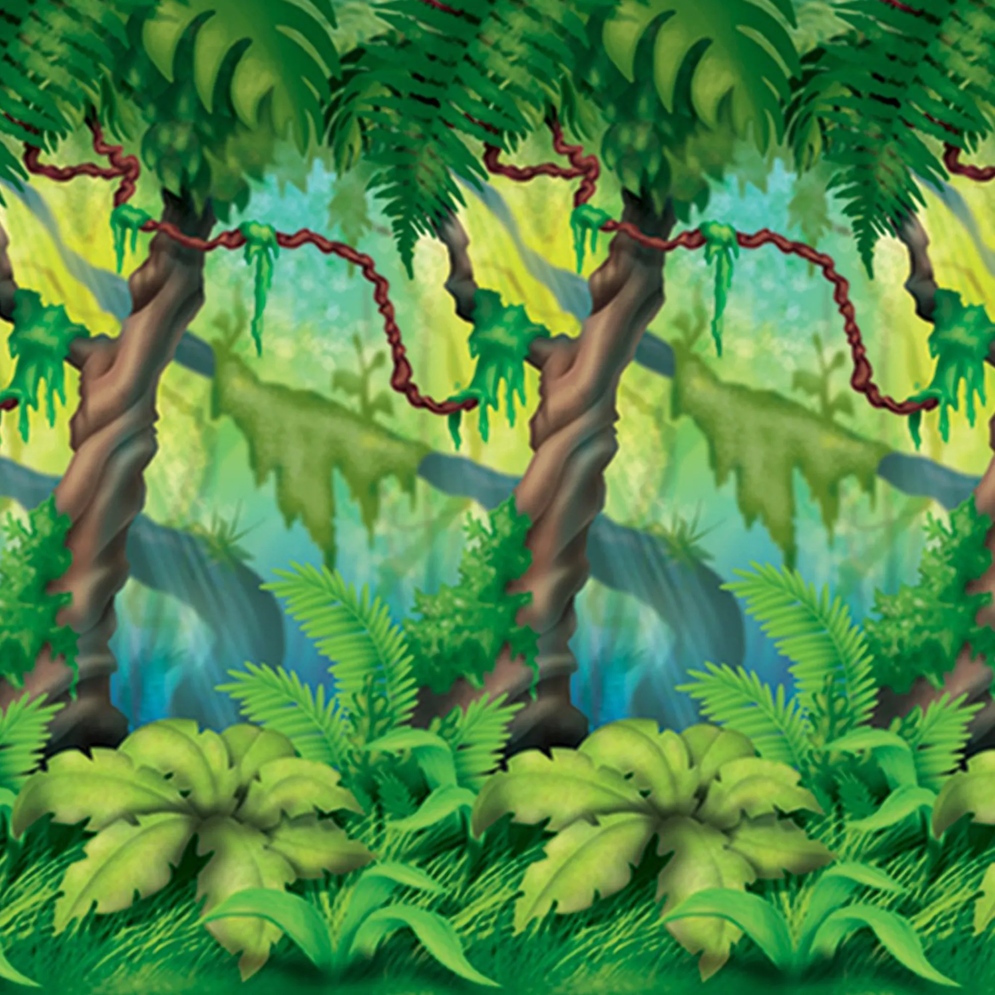 Sale Windy City Novelties Jungle Trees Room Roll
