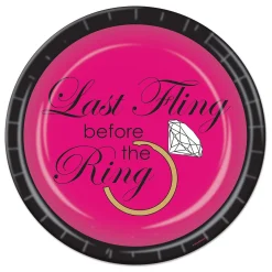 Best Windy City Novelties Last Fling Bachelorette Party 9" Plates