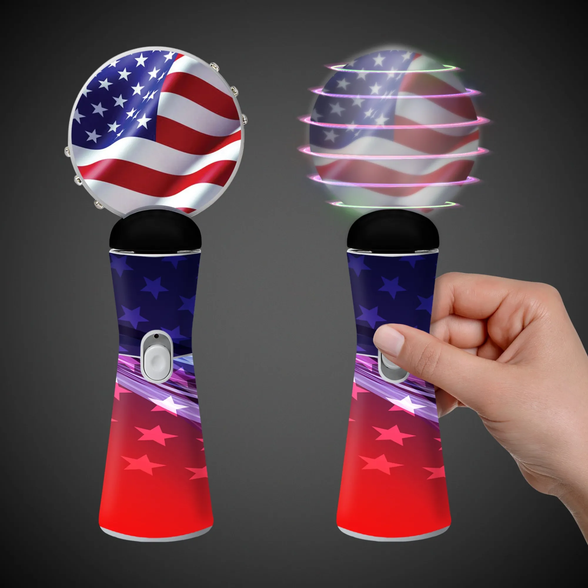 Online Windy City Novelties LED American Flag Coin Spinner Wand
