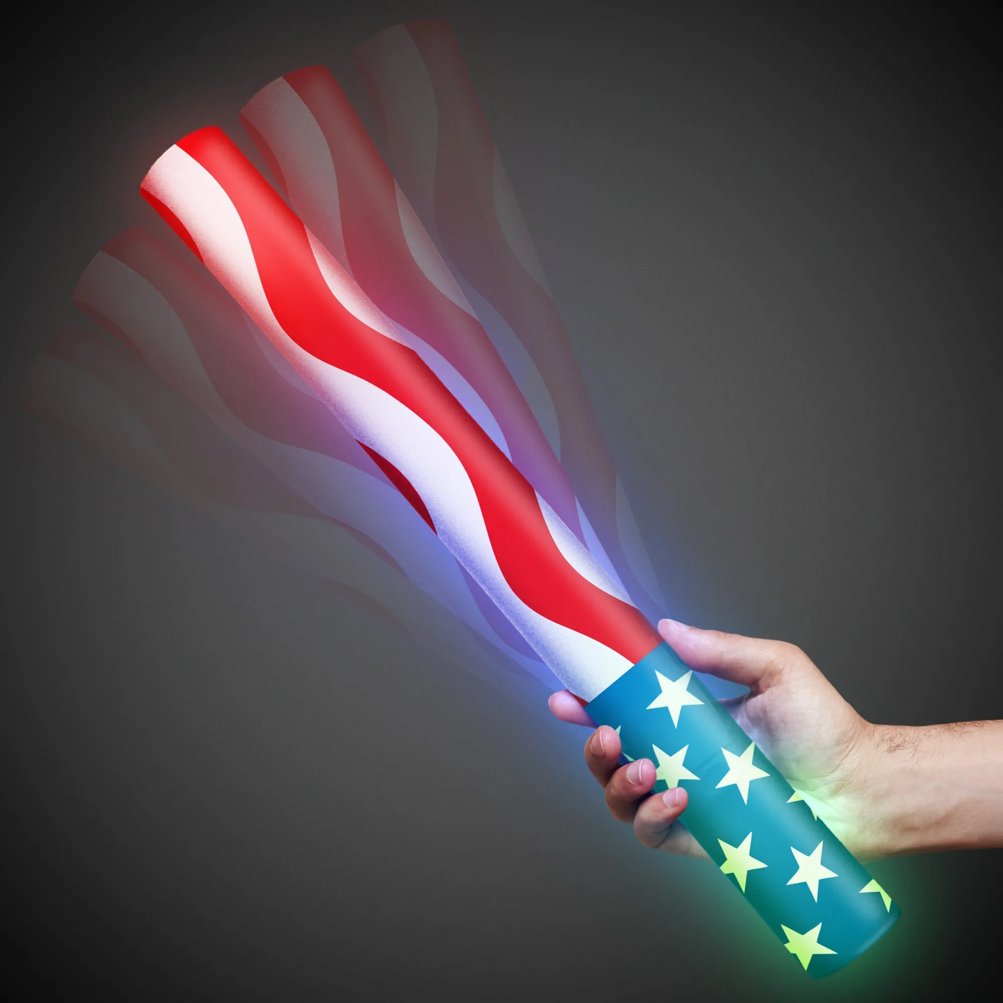New Windy City Novelties LED American Flag Foam Lumiton