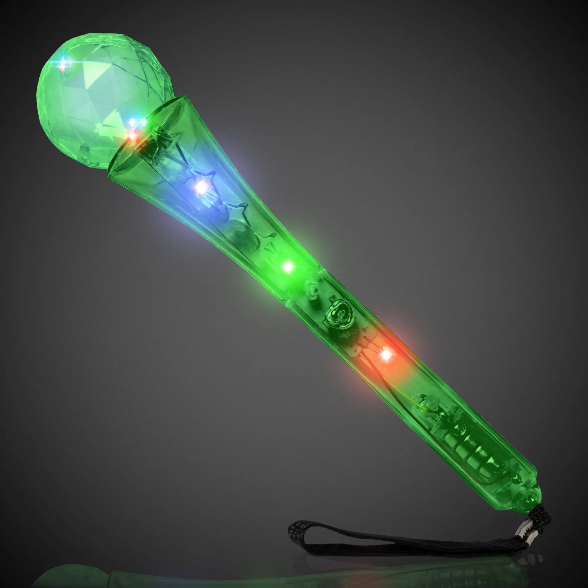 Best Windy City Novelties LED Assorted Clear Microphones Assorted Colors