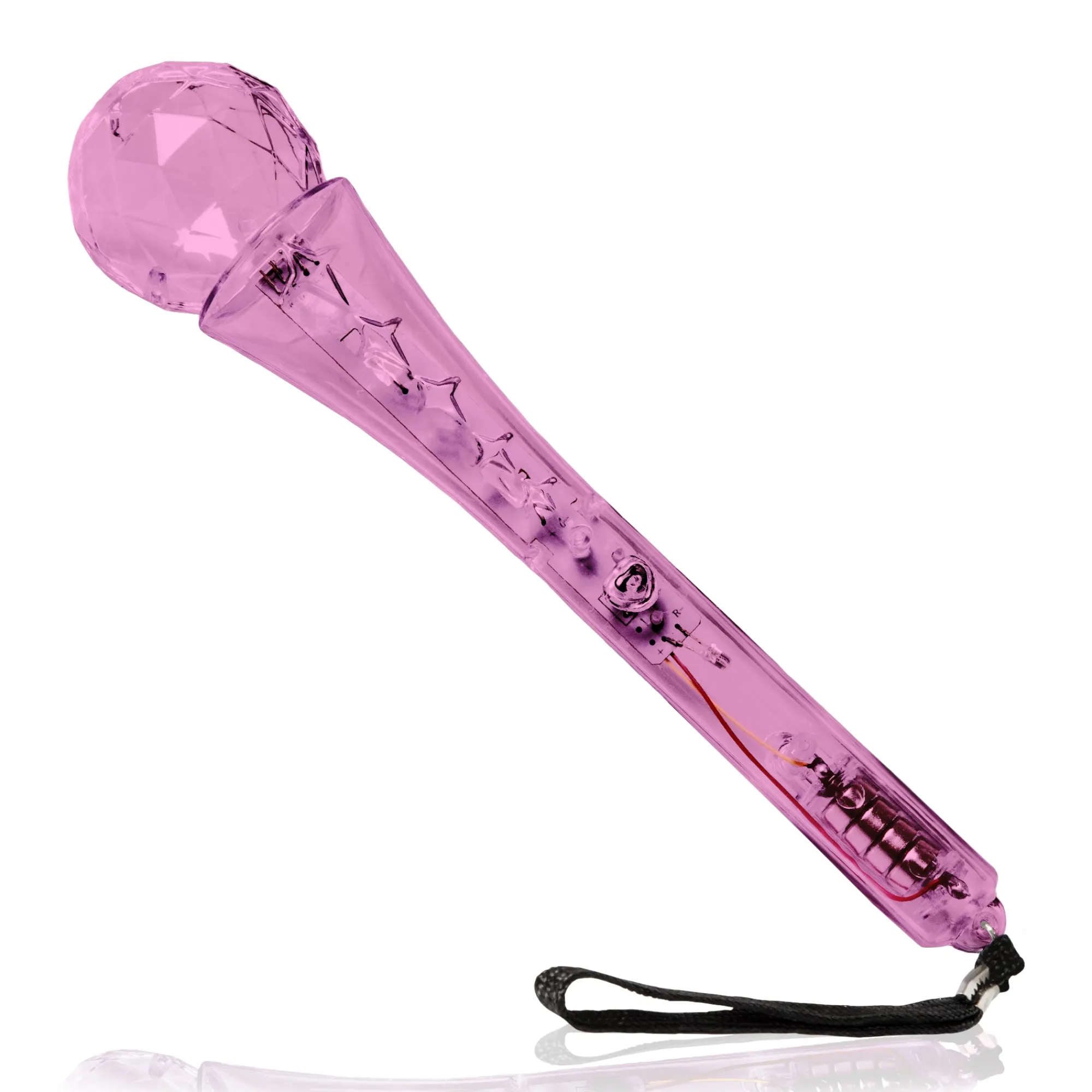 Best Windy City Novelties LED Assorted Clear Microphones Assorted Colors