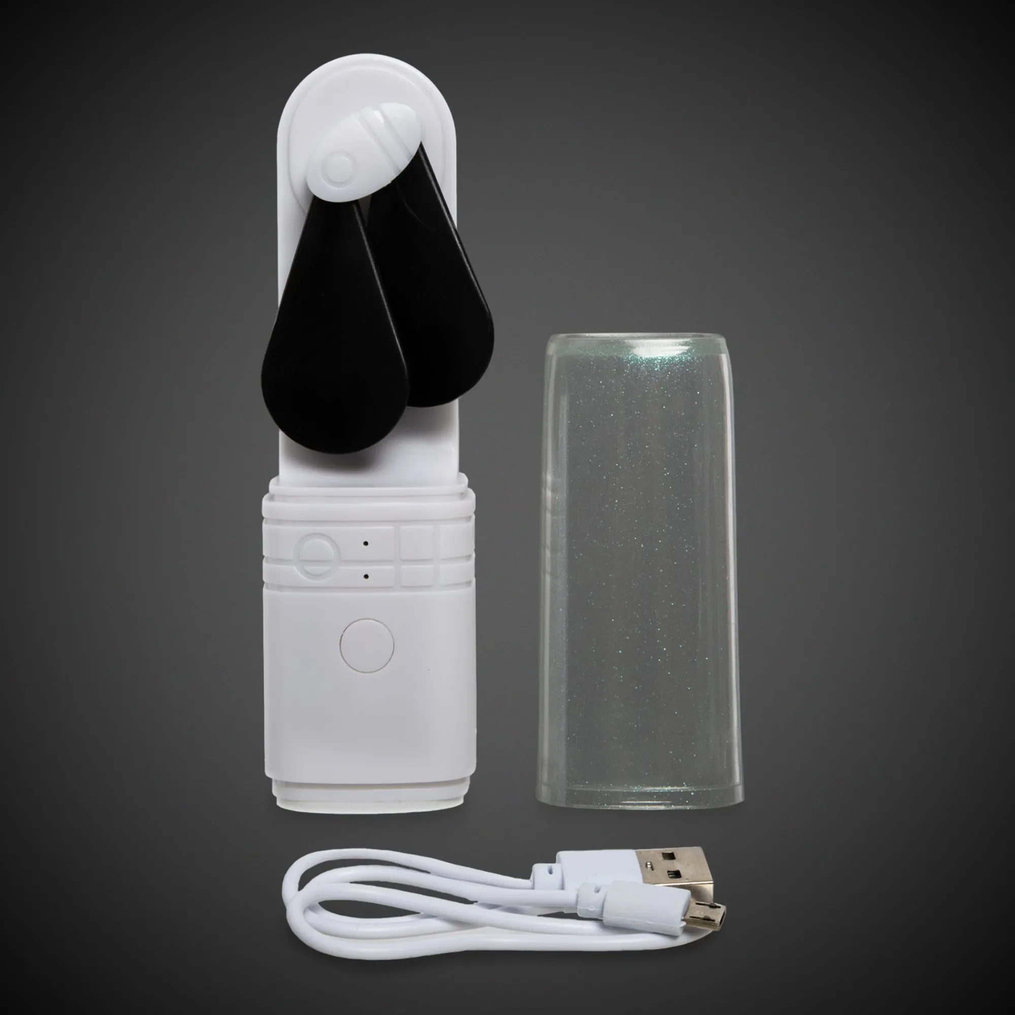 Sale Windy City Novelties LED Black & White Rechargeable Fan