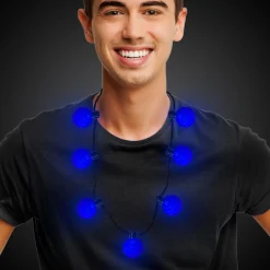 Sale Windy City Novelties LED Ball Necklace Blue