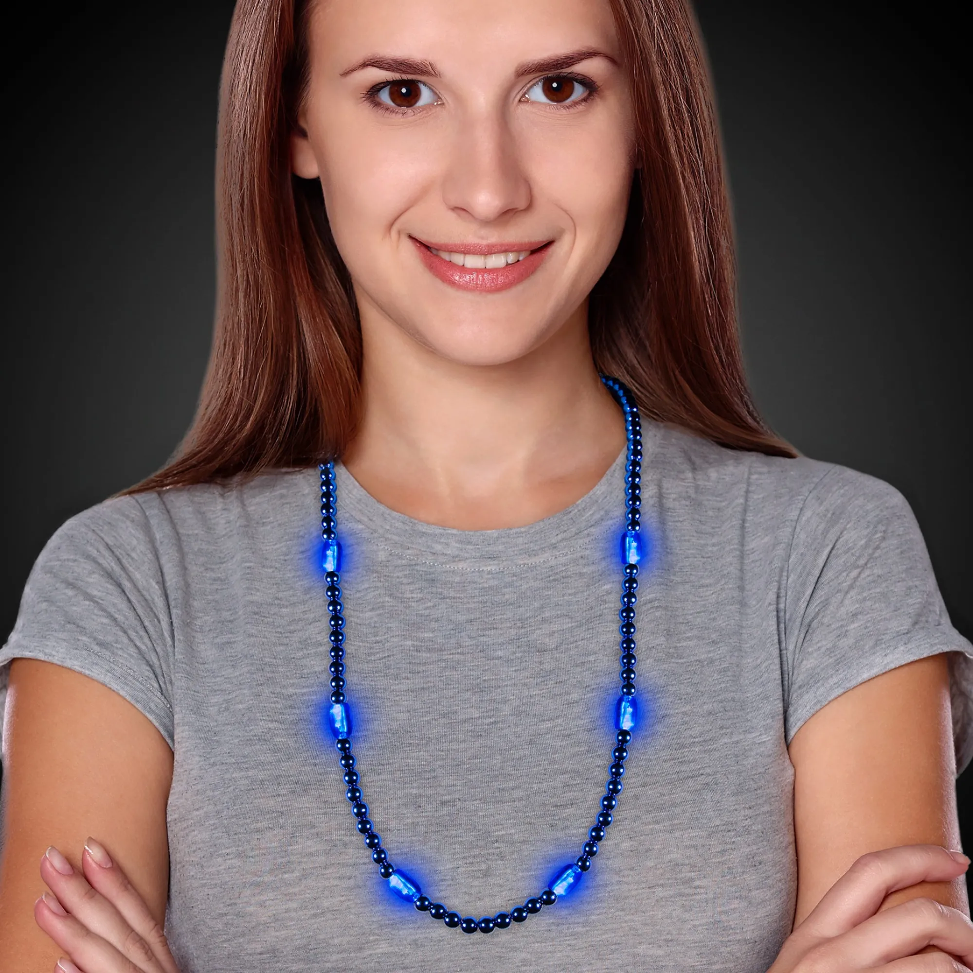 Online Windy City Novelties LED 30" Beaded Necklace Blue