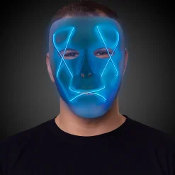 Hot Windy City Novelties LED Blue EL Wire Mask