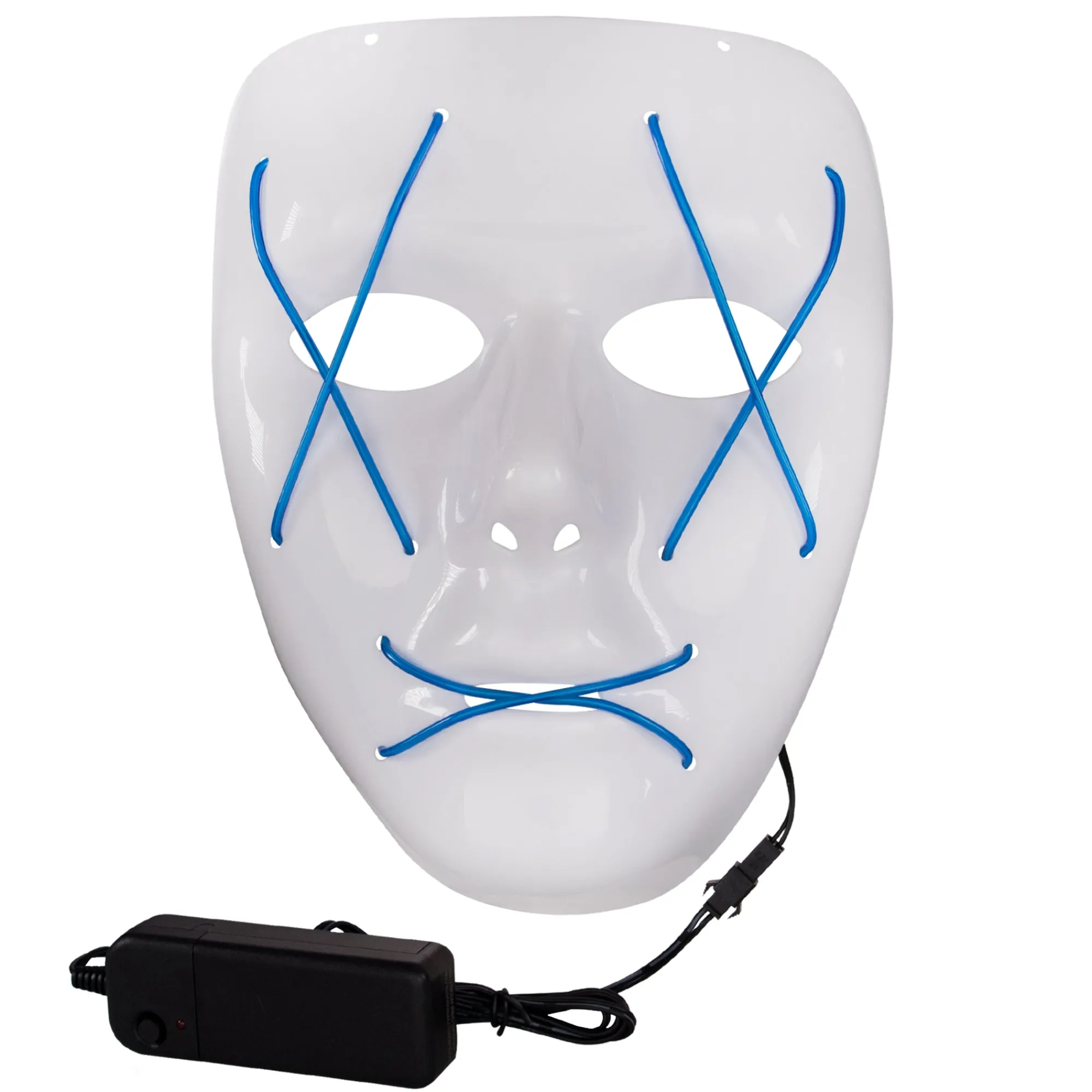Hot Windy City Novelties LED Blue EL Wire Mask