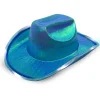 Windy City Novelties LED Blue Iridescent Cowboy Hat