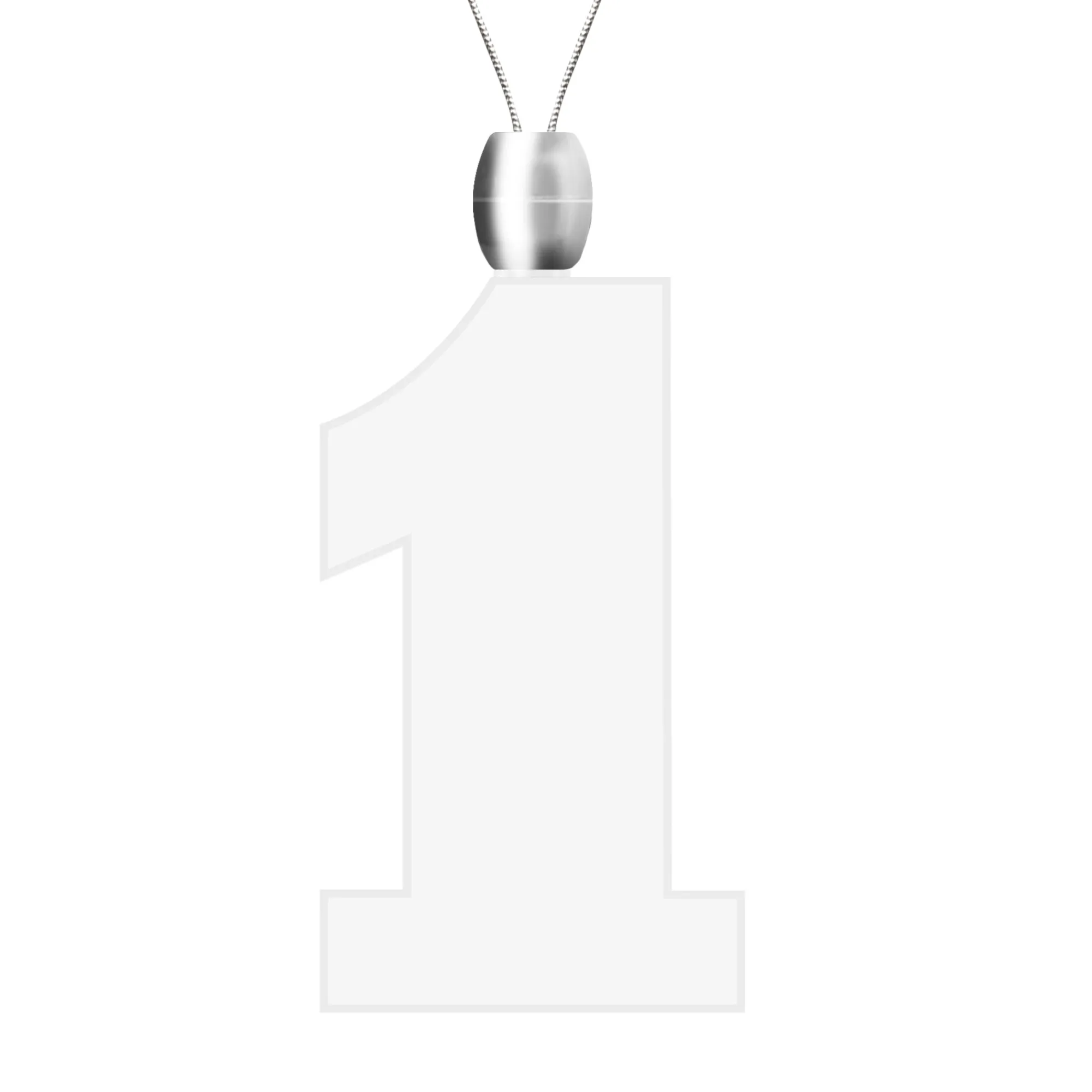 Clearance Windy City Novelties LED Blue #1 Pendant Necklace