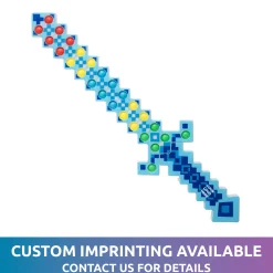 Outlet Windy City Novelties LED Blue Pop It Pixel Sword