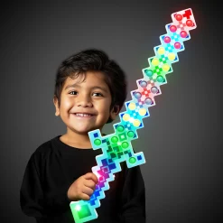 Outlet Windy City Novelties LED Blue Pop It Pixel Sword
